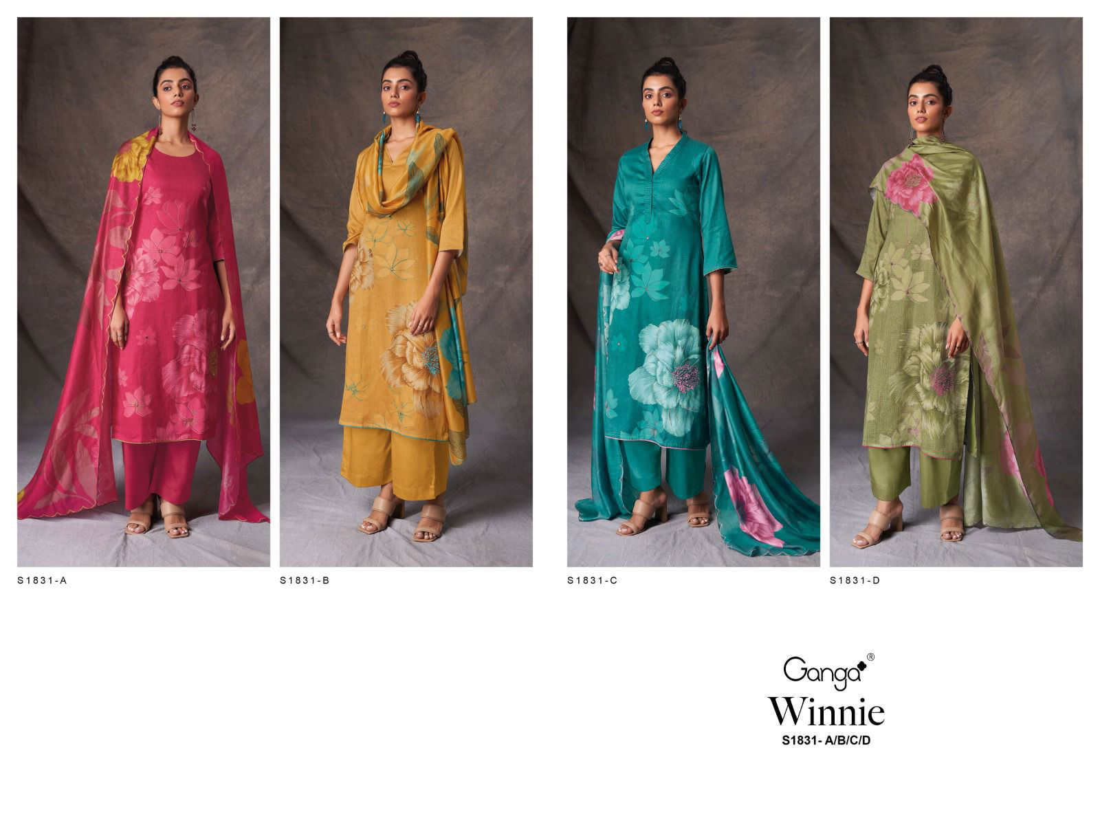 Winnie 1831 By Ganga Designer Salwar Suits Catalog